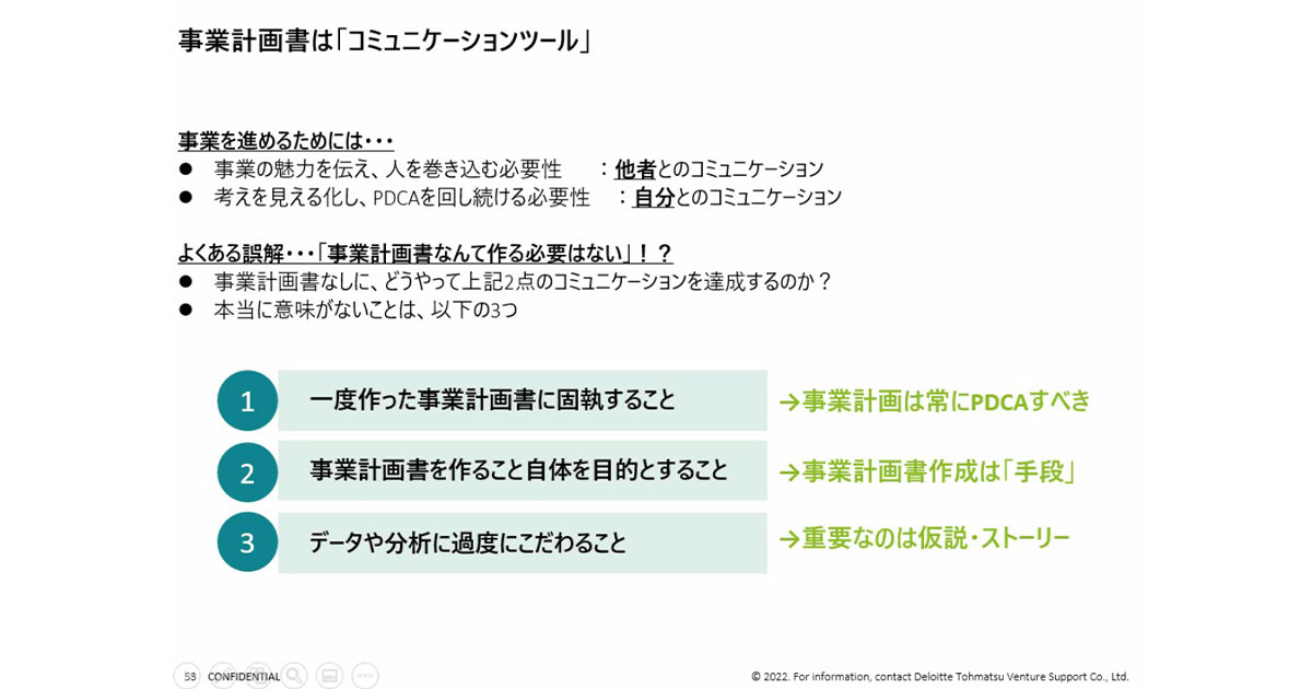 事業計画書は「コミュニケーションツール」